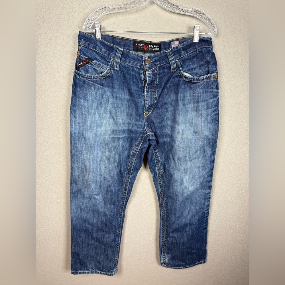 Ariat Blue Relaxed Jeans with Natural Fading‎